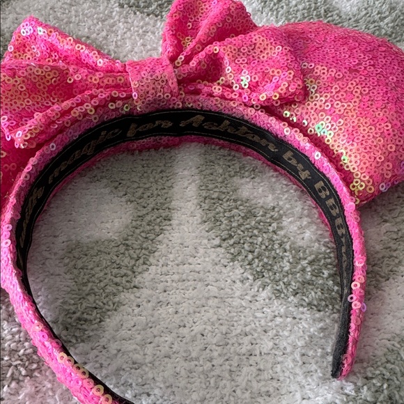 BBBrooke Pink Sequin Bow Mickey Headband - Picture 2 of 4